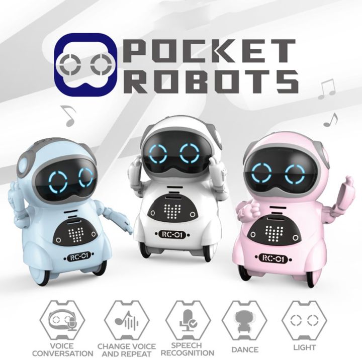 【Yurui】Intelligent Mini Robot Walk Dance Voice Recognition Kid Toy