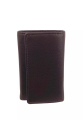 Black Trifold Wallet Featuring Key Holder made with Genuine Leather.