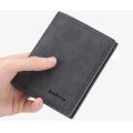 Baellerry Short Men Wallets Small Credit Card Holder Brand Male Wallet PU Leather Slim Money Purse Vertical Cross Wallet for Men. 
