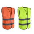 High Visibility Reflective Strips Safety Vest Clothing Fluorescent Yellow. 