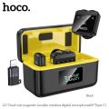 Hoco L17 Dual-Mic Magnetic Lavalier Wireless Digital Microphone (iP/Type-C ).