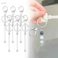Beadable Keychain Bars Students Gift Jewelry Making Durable.