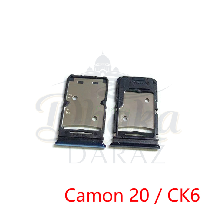 Tecno%20Camon%2020%20CK6/20%20Pro%20CK7n%20Sim%20Tray%20Micro%20SD%20Card%20Slot%20with%20Sim%20Ejector%20Pin%20Replacement%20Part%20-%20Image%205