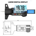 【AUDEW】0-25.4mm LCD Digital Tyre Tire Tread Depth Gauge Car Tire Measurer Tool Caliper Tyre Tread Depth Checker Vehicle Truck Bus. 