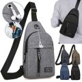 Men Shoulder Bags Waist Pack Male Canvas Chest Bag for Men Fashion Messenger Crossbody Bags Travel Sling Bag Fanny Pack.