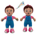 Happy Night Ms Rachel Plush Toy Soft Stuffed Cartoon Speak Singing Music Ms Rachel Pillow Baby Toddler Sleeping Plushie Doll for Xmas Gift.