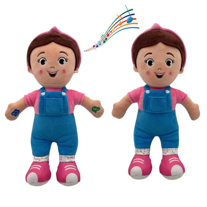 Happy Night Ms Rachel Plush Toy Soft Stuffed Cartoon Speak Singing Music Ms Rachel Pillow Baby Toddler Sleeping Plushie Doll for Xmas Gift