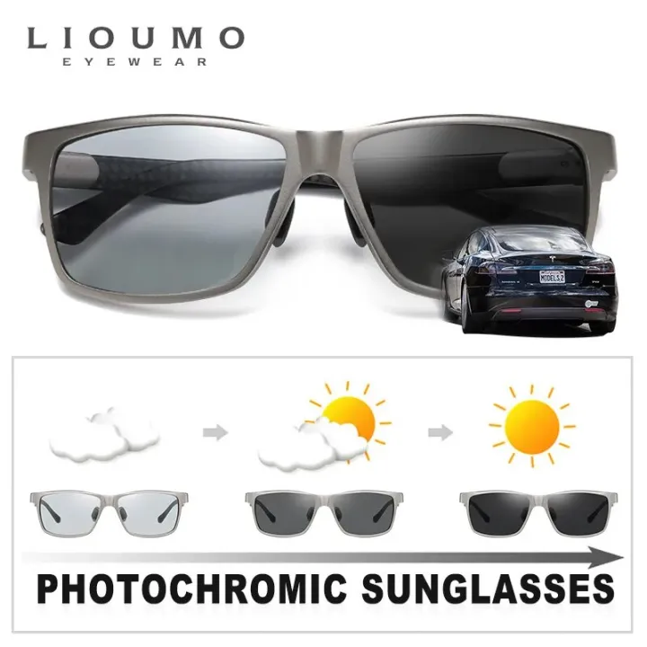 LIOUMO%20Top%20Quality%20Photochromic%20Polarized%20Sunglasses%20For%20Men%20Women%20Carbon%20Fiber%20Frame%20Square%20Glasses%20UV400%20lentes%20de%20sol%20hombre%20-%20Image%202