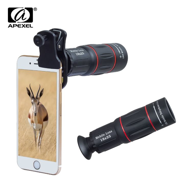 【Hengli jewelry story】(NEW)Telefon Camera Lens Universal Telescope Zoom Mobile Phone Lens for iPhone Smartphones APL-18XT