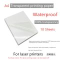 Transparent Sticker Paper 10/50 sheets A4 Printable Vinyl Label Sticker for Inkjet Printer Waterproof Glossy printed sticker. 