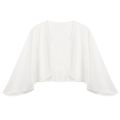 Womens 3/4 Sleeve Chiffon Cardigan Bolero Elegant Summer Ladies Wedding Wraps Shrug Bridal Bolero Long Shawl Evening Cover Up.