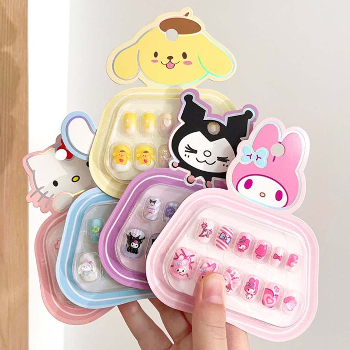 12Pcs/set%20Detachable%20Kuromi%20Children%20Cartoon%20False%20Nails%20My%20Melody%20KT%20Cat%20Kids%20Cartoon%20Fake%20Nails%20Nail%20Supplies%20Full%20Cover%20Nail%20Art%20Tips%20Kids%20Fake%20Nail%20Extension%20Student%20-%20Image%206