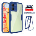 Fundas For Xiaomi Redmi 13C 4G 360 Full Body Coverage Phone Case On 12C 12 10 10A 10C 9A 9C 5G Shockproof Transparent Back Cover.