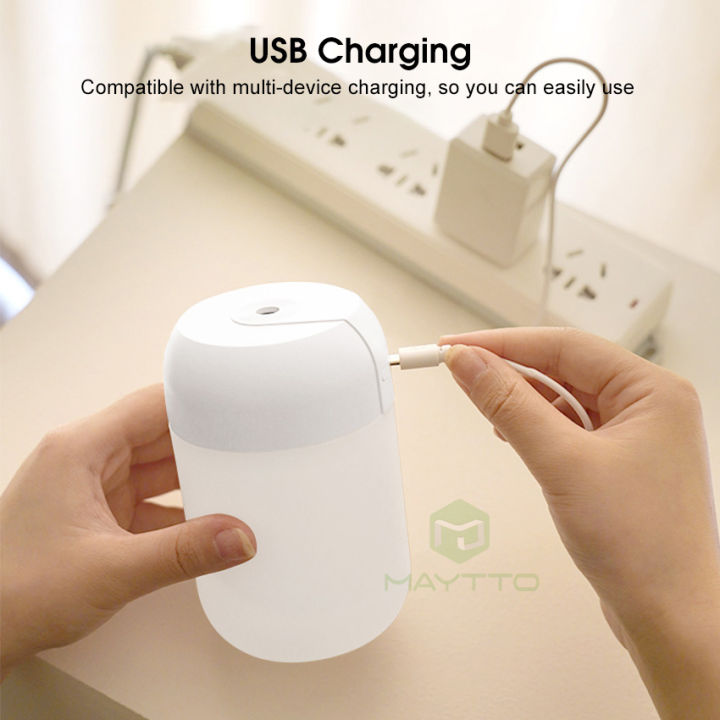 Maytto%20Air%20Humidifier%20Mini%20Night%20Light%20Portable%20Mist%20Sprayer%20USB%20Electric%20Air%20Humidifier%20300ML%20Cool%20Water%20Mist%20Maker%20with%20Warm%20Night%20Light%20With%202%20Working%20Modes%20for%20Home%20Office%20Car%20-%20Image%207