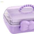 Girl Hair Accessories Storage Box Hair Accessory Organizer Cute Jewelry Organizer Container for Scrunchies Hair Ties Barrette Hairpin.