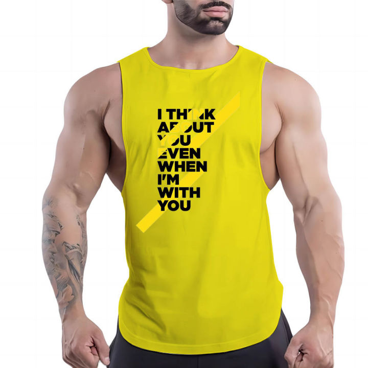 2023%20Summer%20Fashion%20Outdoor%20Casual%20Sports%20Style%20Solid%20Color%20Vest%202d%20Cartoon%20Print%20Men'S%20Crewneck%20Comfortable%20Breathable%20Top%20-%20Image%205