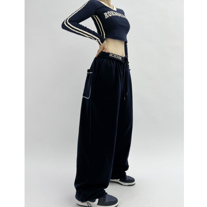 ROKBBK-K/Rokbbk-K%20Street%20DancehiphopJazz%20DancejazzPants%20Women's%20Hop%20Loose%20Trousers%20Suit%20Clothing%20-%20Image%204