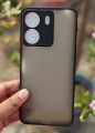 Camera Protection Bumper Phone Cases For Xiaomi Redmi 13C Matte Translucent Shockproof Back Cover.