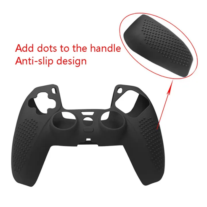 2X%20for%20PS5%20Game%20Controller%20Silicone%20Protective%20Cover%20for%20PS5%20Non-Slip%20Handle%20Cover(Black)%20-%20Image%204