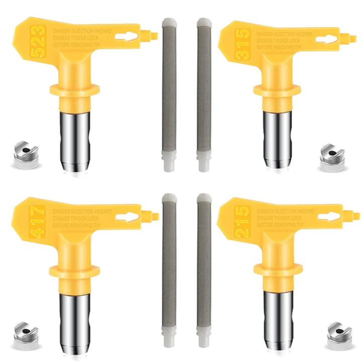 4 Pieces Sprayer Nozzle and 4 Pieces Spray Filter (215 315 417 523)