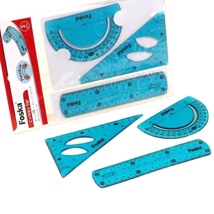 Flexible%20Geometric%20Tools%204%20Pcs%20Ruler%20Set%20with%20360%20Degree%20Protractor%20for%20School%20&%20Office%20Use%20-%20Image%203