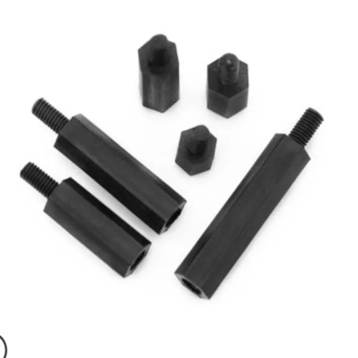 20-50pcs%20Male%20to%20female%20nylon%20standoff%20M2%20M2.5%20M3%20M4*L+6%20white%20black%20pcb%20Nylon%20Standoff%20Spacer%20Column%20Plastic%20Spacing%20Screws-10mm%20-%20Image%206