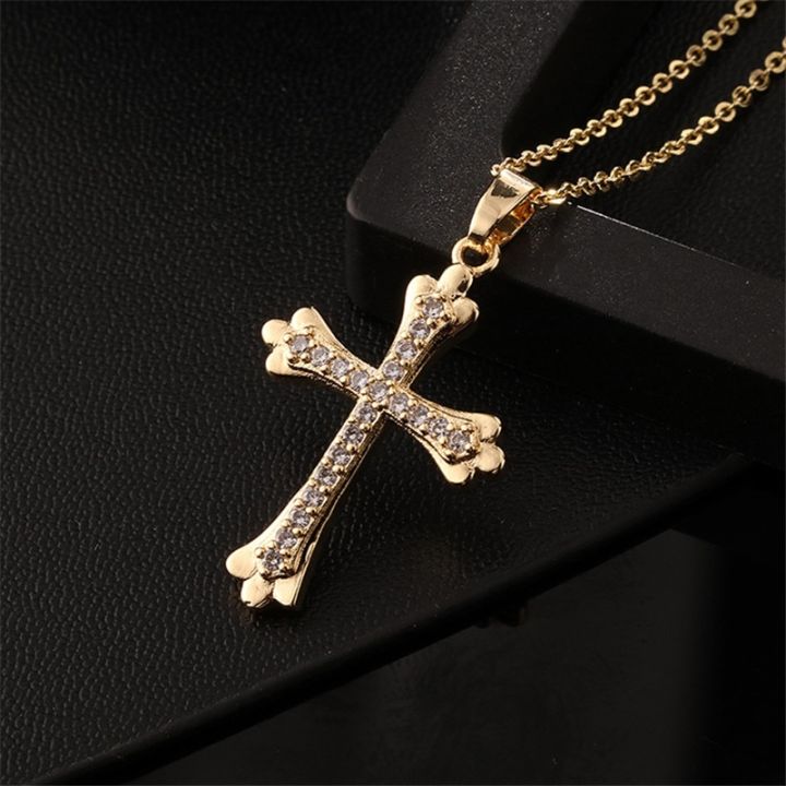 Vintage%20Punk%20Zircon%20Cross%20Pendant%20Necklace%20Stainless%20Steel%20Fashion%20Choker%20Collar%20Jewelry%20Birthday%20Gifts%20For%20Women%20Girls%20-%20Image%205