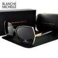 Blanche Michelle High Quality Oversized Polarized Sunglasses Women UV400 oculos de sol Gradient Driving Sun Glasses With Box. 