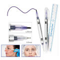 Surgical Eyebrow Skin Tattoo Marker Pen Tool Accessories With Measuring Ruler BDM.