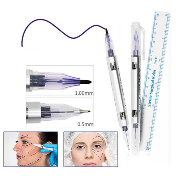 Surgical%20Eyebrow%20Skin%20Tattoo%20Marker%20Pen%20Tool%20Accessories%20With%20Measuring%20Ruler%20BDM%20-%20Image%204
