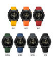 NAVIFORCE NF7104 Electronic Multi-function Trendy Waterproof Luminous Silicone Strap Birthday Gift Watch. 