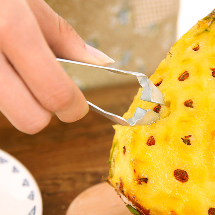 Stainless Steel Kitchen Gadgets Pineapple Peeler Fruit Tools Pineapple Deseed Clamping