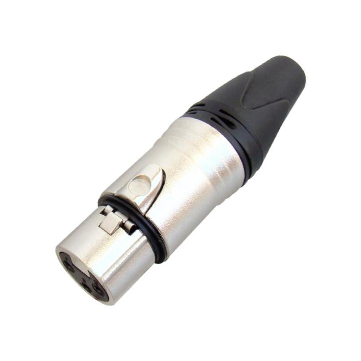 MX NC3FXX Silver Plated 3 Way Female XLR Connector