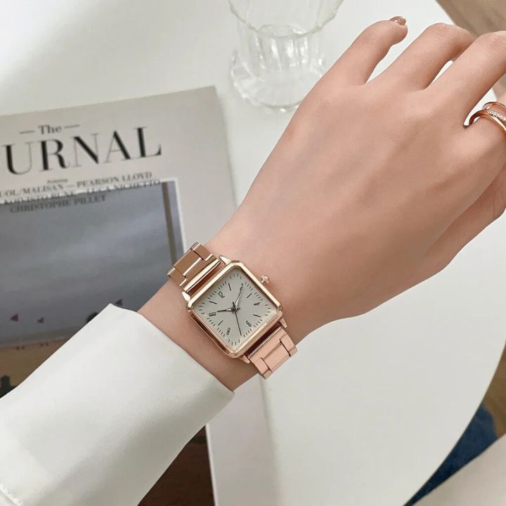 Fashion%20Square%20Watches%20Women%20Quartz%20Bracelet%20Watches%20Ladies%20Dress%20Wristwatch%20Rose%20Gold%20Clock%20-%20Image%203