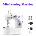 Belizzi Mini Sewing Machine - Dual Speed Portable Mini Electric Pedal Double Threads Rewind Swing Machine- Purple -Mini Sewing Machine.