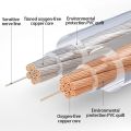 HUALIWEN DIY HIFI Audio Cable Oxygen Free Pure Copper Speaker Cable For Car Audio Home Theater Audio Wire Soft Touch Cable.