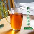 Golden Handle Borosilicate Glass Tea Cup - 330ml, Clear, Heat Resistant, Fireproof, Lightweight (1pc).