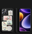 For POCO phone F1 Back Cover Case Fashion kitty stamp design Soft Silicone Shockproof Camera Lens Protector Phone Cases. 