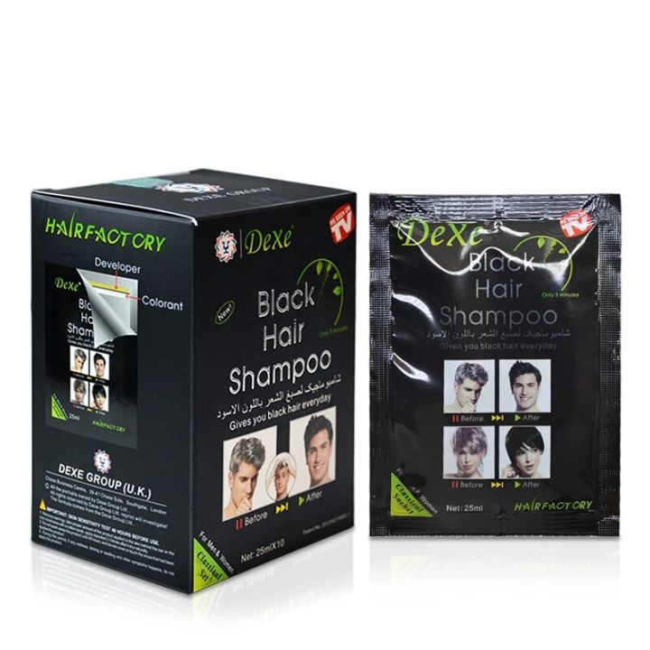 10pcs/lot%20Dexe%20Black%20Hair%20Color%20Shampoo%20Only%205%20Minutes%20Hair%20Dye%20for%20White%20Grey%20Removal%20Dye%20Hair%20Coloring%20Cream%20Building%20Fibers%20-%20Image%205