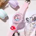 【Heartbeat Girl Store】(New) baby kids watches soft silicone cartoon watch girls boys rabbit flash wrist watch Reloj Infantil.