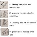 White Marker Pen, Permanent oil based fast drying marker.