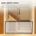 Gate Portable Folding Mesh Fencing Gate Protection Indoor and Outdoor Safe Guard for Kids and Pets.