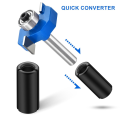 4pcs Router Bits 1/4 Shank with 6 Bearings Set. 