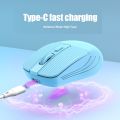 HXSJ Tablet Laptop Mice White Wir-eless Mouse Portable Pc Mouse.