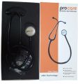 Procare Classic Stainless Steel Stethoscope -Black. 