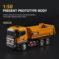 HUINA 1:50 Diecast Car Model Alloy Simulation Vehicle Die-Cast Dump Truck Bulldozer Backhoe Loader Excavator Toys Collectables. 
