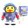 panda Electric Dancing Space Smooth with Music Light Noisy Duck Toys Battery Powered Glowing Duck Doll for Children Birthday Gif LaoXzhongX.