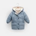 1-9T Kids Down Long Coats Winter Clothes Teen Boys Girls Cotton-Padded Parka Outerwear Big Children Thicken Warm Cotton Jackets. 