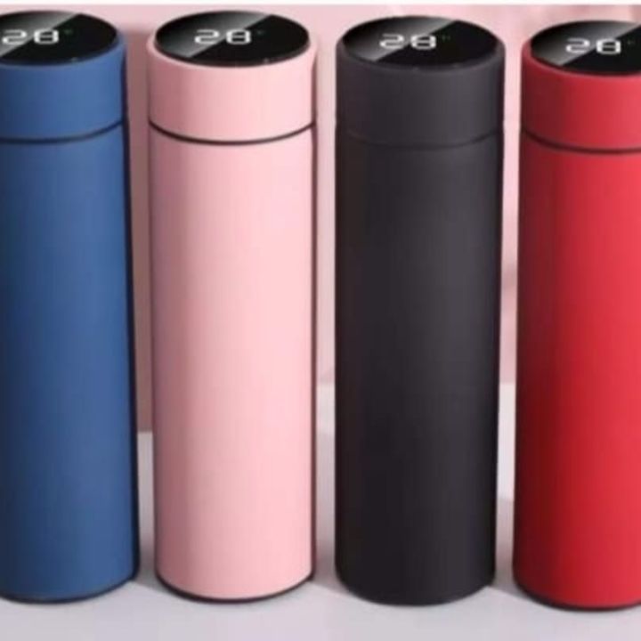 Stainless Steel Smart Water Bottle Temperature Display Travel Mug Smart Cup LED Digital 500ml