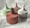 01 pcs Colourful Gypsum fCandle Holder for home decor. 